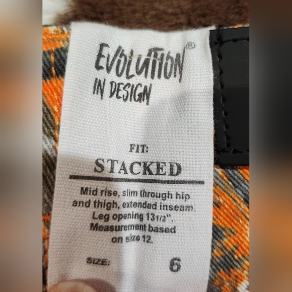 Evolution by Design Orange and Black Camo Pant - Picture 4 of 5